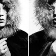 David Bailey / Mick Jagger “Fur Hood” (1964)